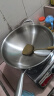 铿锵（KENGQ） 316不锈钢炒锅无涂层家用炒菜锅白钢锅燃气灶电磁炉通用锅 圆底炒锅【316钢】外径 38cm 实拍图