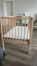 秋莹可升降榉木拼接床实木儿童床婴儿床加宽拼接大床小孩床边床拼接床 四栏+6cm空气纤维垫+梯 高不可调 可升降长150宽80高35【60护栏】 实拍图