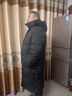 BOBBY BIZZ2024新款秋冬高端95%白鹅绒羽绒服男女大码长款过膝加厚保暖中戏 黑色（男女同款） 3XL 200斤左右（363g） 实拍图