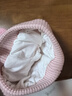 爱贝迪拉宝宝帽子秋季冬款婴儿护头帽宝宝保暖毛线无骨帽子护耳针织童帽 粉色兔子 S码【建议头围34-47M】 实拍图