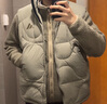 adidas 600蓬拒水防风保暖宽松鸭绒羽绒马甲男阿迪达斯官方轻运动 卵石银灰   XL   实拍图