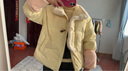 森马（Semir）森马羽绒服女新中式仿兔毛领短款保暖外套24冬新款109724113017 实拍图
