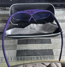 一眸 3倍眼镜式放大镜老人看书阅读头戴式高清高倍手机放大眼镜可上翻 紫色镜架防蓝光款 实拍图