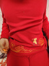 红豆儿童内衣套装纯棉男女童秋衣裤本命年鸿运大红色新年福H1011 165 实拍图