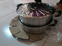 九阳（Joyoung） 蒸锅家用不锈钢锅蒸笼大号容量汤锅馒头包子蒸馍锅燃气电磁炉 高拱盖（带蒸布) 3层 30cm 实拍图