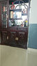 倡诚新中式酸枝木实木屏风隔断客厅进门遮挡入户玄关柜两门间厅柜新款 0.89米间厅柜【酸枝木】 实拍图