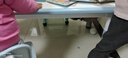 希伯熊  幼儿园写字椅子可升降儿童桌椅板凳子塑料带靠背吃饭小学生 墨绿色椅子+防滑脚套 实拍图