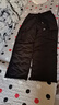 雪中飞羽绒裤女秋冬保暖松紧腰抽绳工装直筒长裤 黑色 160/68A  实拍图