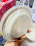 佳茉甘蔗浆纸盘纸碗一次性餐具防水防油本色可降解圆盘7英寸-20只装 实拍图