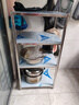 极凡客厨房用具置物架落地不锈钢厨具锅夹缝收纳架可带轮移动货架 宽50长60高120 四层 实拍图