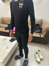 UNDER ARMOUR HeatGear 男子训练运动长袖紧身衣1361524黑色001 M码 实拍图
