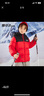 雪中飞【双面穿】儿童羽绒服冬季轻薄男女童面包服羽绒服中国红140cm 实拍图