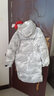 鸭鸭（YAYA）羽绒服男士中长款2025冬季最新款加厚保暖时尚潮流连帽青少年外套 白迷彩色 2XL (185) 实拍图