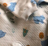 童泰宝宝连体衣秋冬季纯棉婴儿衣服家居内衣偏开长袖夹棉哈衣爬服 蓝色 80cm (建议11-18月身高73-83cm) 实拍图