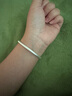 顺钦银楼古法银手镯哑光9999足银男女传承镯子饰品闭口素圈 古法银约40克58mm配证书 实拍图