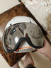 酷峰滑雪头盔雪镜一体护目眼镜雪盔男女儿童单双板专业护具防雾装备 白色  M（适合头围55-58CM） 实拍图