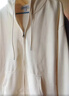 真维斯（JEANSWEST）连帽卫衣女秋季拉链开衫宽松简约韩版休闲运动外套女奶白XL 实拍图