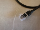 山泽超六类网线直角对弯头 CAT6类纯铜万兆网络连接线电脑路由器工程监控成品跳线 黑色5米 WT6A050 实拍图