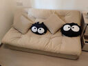 芝华士云朵沙发床一体两用可折叠小户型款沙发客厅小户型同款华士 奶白色实木框架牛奶绒面料原浆乳胶款 加宽版长180*宽110cm（三人位） 实拍图