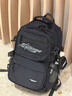 Edison高中生书包大容量初中大学生双肩包两用旅行背包2485-1黑色 实拍图
