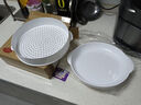 适配美的格兰仕食品级微波炉专用蒸盒多层蒸笼容器 (5%的人群选择)单层+1张硅胶不粘蒸布【加厚升级 实拍图