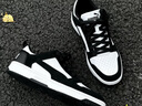 彪马（PUMA）男女同款经典休闲透气复古百搭潮流板鞋 REBOUND 370539 黑色-白-01 37.5 实拍图
