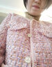尚都比拉轻奢名媛小香风短外套女春秋高档减龄女装上衣 粉色 S  实拍图
