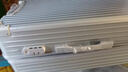 掌金者行李箱男大容量皮箱登机出差万向轮铝框拉杆箱高颜值密码箱旅行箱 经典防刮拉链【星空银】 30英寸 务工出差特大号皮箱 实拍图