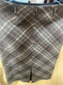 百图betu女装冬季新款半身裙直筒复古格纹百搭显瘦裙子女2410D04 咖格 S 实拍图