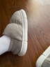 优调棉拖鞋男加绒保暖居家室内静音防滑外穿包跟棉鞋女冬 白色 40-41 实拍图