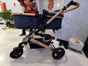贝丽可（belecoo）婴儿推车高景观 可坐可平躺避震折叠双向BB宝宝轻便手推童车 奢华款-牛仔蓝四轮橡胶大礼包 实拍图