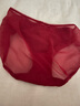 爱慕红内裤女棉质底裆性感蕾丝中腰平角裤AM238981 实拍图