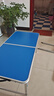 莉奥折叠桌户外摆摊桌椅组合便携野炊露营烧烤桌广告宣传桌摆地摊桌子 蓝色 100cm 带2个布凳 实拍图