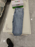 真维斯（Jeanswest）王一博代言牛仔裤男春秋季新款舒适修身直筒高端潮牌休闲长裤子男 深蓝+蓝色【春款组合】 33 码(2尺6) 实拍图