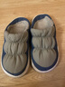 利达妮（TZLDN）棉拖鞋男秋冬季室内保暖厚底踩屎感羽绒防水防滑棉鞋家用拖鞋女 灰色 40-41 (适合39-40码) 实拍图