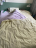雅鹿牛奶绒床上四件套冬季可机洗家用宿舍加厚双面保暖床单被套三件套 牛奶绒-奶芋色+微紫 1.8m 床单款 四件套-被套200*230cm 实拍图