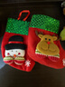多美忆圣诞袜圣诞节装饰品圣诞树挂饰糖果袋礼物圣诞公仔小袜3只装 实拍图
