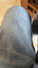 真维斯（Jeanswest）王一博代言牛仔裤男春秋季新款舒适修身直筒高端潮牌休闲长裤子男 蓝色【春款】 33 码(2尺6) 实拍图