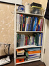 SOFS书架落地客厅置物架简易学生书本收纳架子卧室床头钢制铁艺小书柜 白色/4层 实拍图