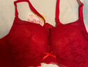 都市丽人本命年内衣女新年红色文胸专利聚拢无钢圈蕾丝胸罩2B0514 实拍图