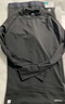 迪卡侬（DECATHLON）儿童紧身衣保暖训练服儿童运动透气速干衣秋长袖内衣KIL 经典黑套装-经典款-轻薄不加绒 150 （10-11岁 141-150） 实拍图
