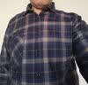 浪莎保暖衬衫男士长袖加绒加厚26秋冬新品格子大码中老年爸爸装衬衣 实拍图