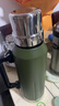 哈尔斯真空家用保温壶户外露营旅游大容量保温杯车载暖水壶热水瓶壶 雨林绿[全钢杯身+304内胆]1500ml 实拍图