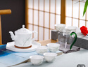 昌南陶瓷节节高升泡茶壶品茗泡茶杯白瓷功夫家用茶具套装 实拍图