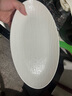 造器 鱼盘家用陶瓷蒸鱼盘2025新款轻奢高级感厨房创意陶瓷纯白菜盘子 12英寸旦形流沙鱼盘 30cm 实拍图