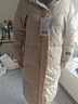 鸭鸭（YAYA）奢金羽绒服女冬季新款极寒长款过膝情侣男女同款加厚保暖外套 卡其色 L (建议130-145斤) 实拍图