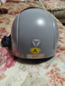 雅迪电动车新国标3C头盔 电瓶车头盔摩托车自行车头盔四季男女通用 3C新国标头盔 灰色（赠送茶色长镜片） 实拍图