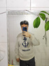 马登工装 美式复古针织船锚提花毛衣vintage套头圆领打底衫男春季 灰蓝色 2XL 实拍图