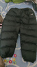 保姆鹅 儿童羽绒裤宝宝羽绒裤男童女童外穿羽绒裤羽绒内胆裤[NM2173] 炭黑 100 实拍图