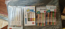 得力(deli)【热门商品】彩色按动中性笔 6色中性笔 0.5mm子弹头学生中性笔水笔签字笔 6支/盒SA501 实拍图